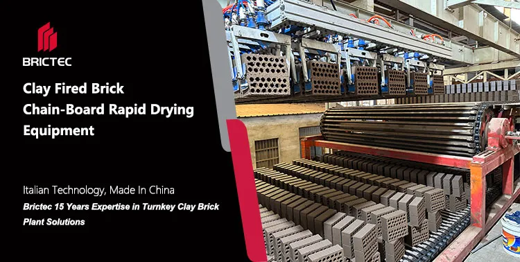 ইট তৈরির যন্ত্রপাতি কাদামাটি জ্বলন্ত ইট চেইন-বোর্ড দ্রুত শুকানোর সরঞ্জাম 0