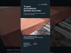 ব্রিকটেকের আলংকারিক ইট উৎপাদন লাইন এক্সট্রুশন কমিশন