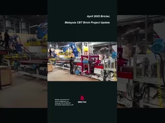 মালয়েশিয়ায় উৎপাদন লাইন এবং বিল্ডিং প্রক্রিয়াতে ক্লে ইট মেশিন